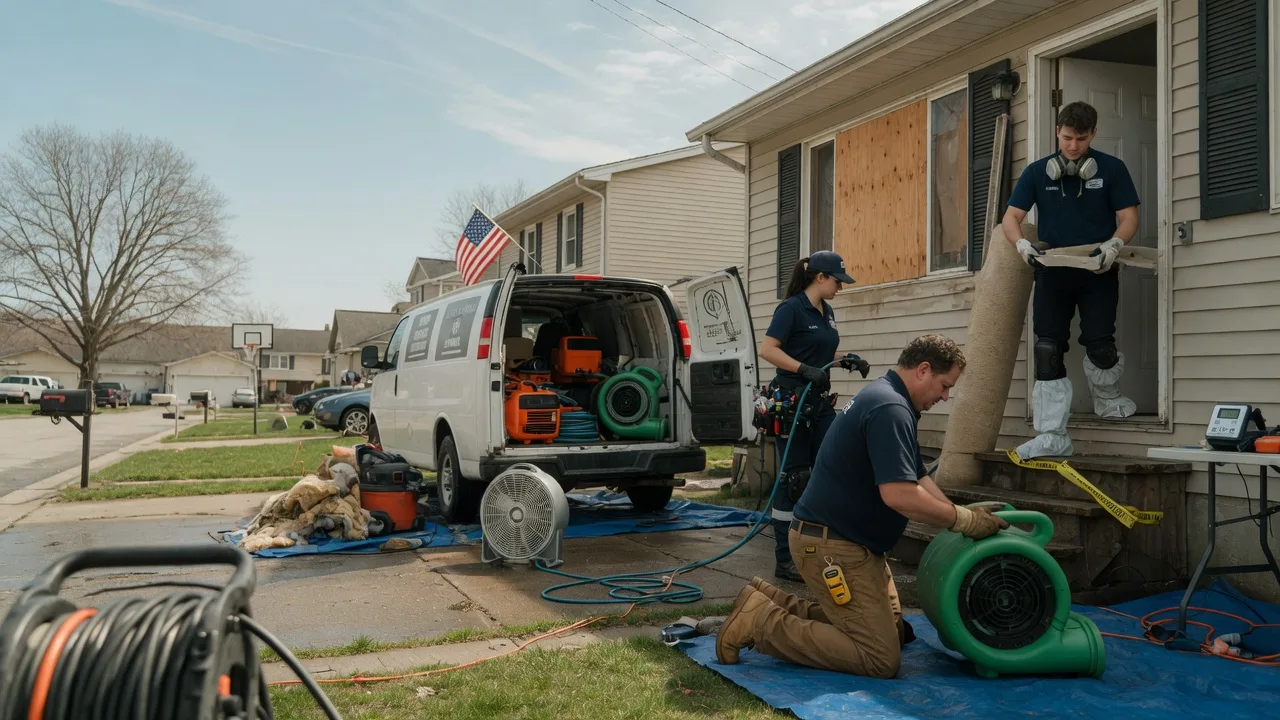 Water Damage Restoration in Plainville, IN near me